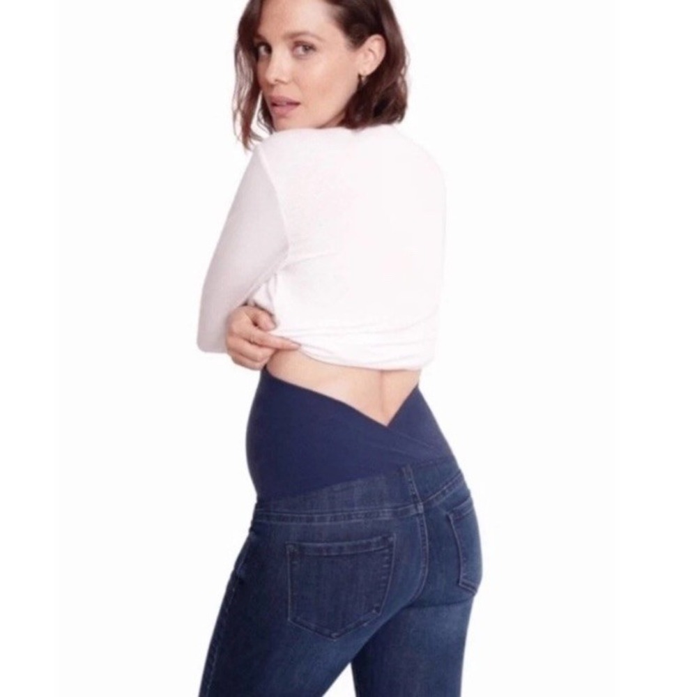 Isabel‎ Maternity By Ingrid & Isabel Women Size 8 Stretch Slim Denim Blue Jeans